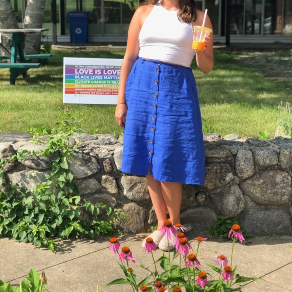 100% Linen skirt